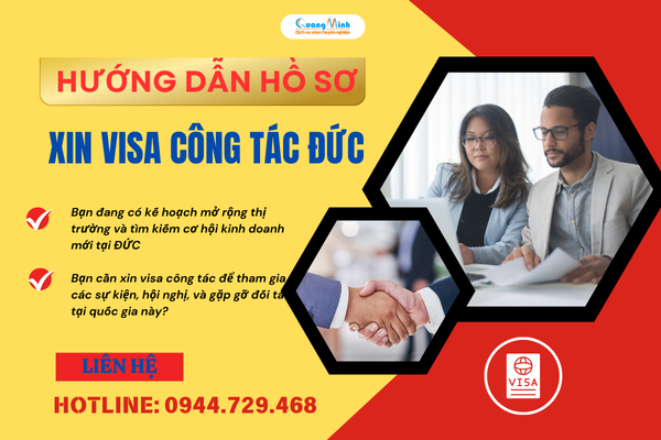 HƯỚNG DẪN HỒ SƠ VÀ THỦ TỤC XIN VISA CÔNG TÁC ĐỨC